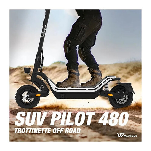 Trottinette électrique - WISPEED - SUVPILOT 480 - 900 W max - 10'' - 18Ah 48 V