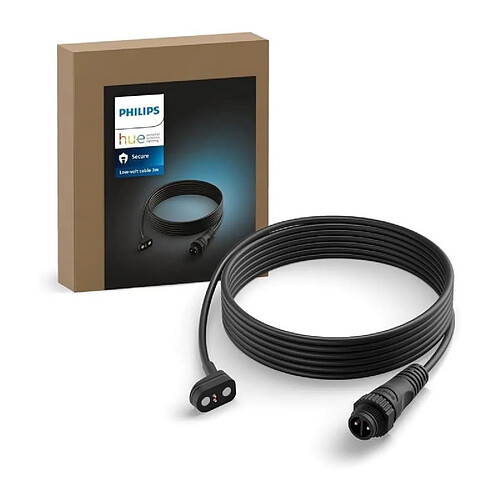 Câble de charge d'extérieur - Philips Hue - CSA-2DA - 5 m - 24 V - Noir
