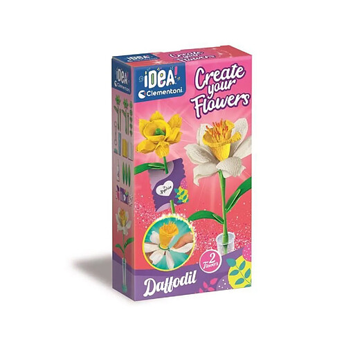 Clementoni Coffret créatif Crée tes fleurs Narcisse