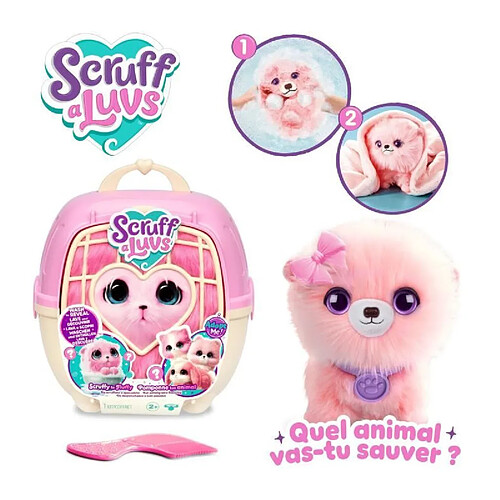 Scruff A Luvs peluche interactive - Rose