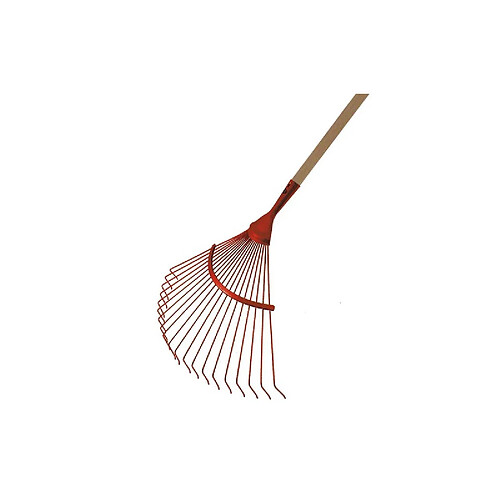 Balai à gazon Mermier ESSENTIEL 22 dents à fil rond en acier emmanchée bois pomme 110cm MERMIER 985116