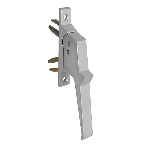 Poignée de crémone aluminium à 2 fourches fixation à vis ARGENTA 517102