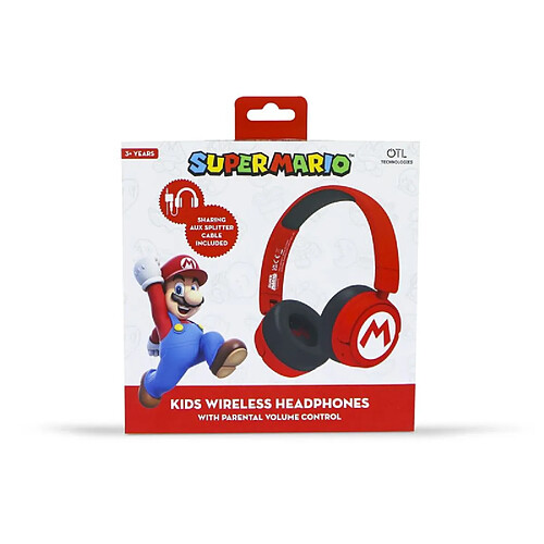 Casque audio enfant Super Mario - Rouge