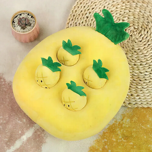 Jouet Peluche Carotte Pour Chien - Tapis à Renifler, 9 Radis Amovibles, Stimulation Mentale - 10
