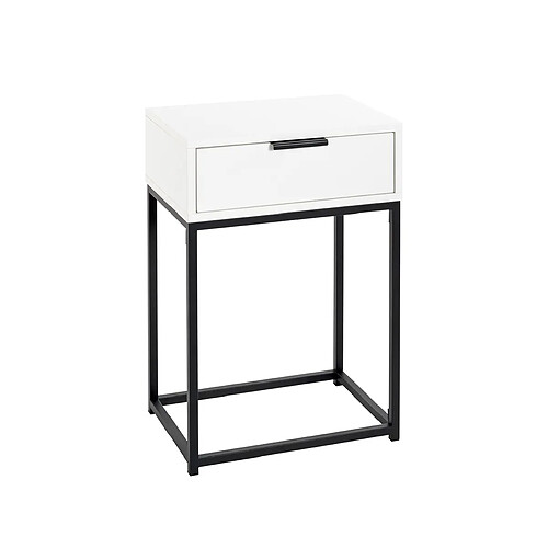 Pegane table de chevet - Blanc