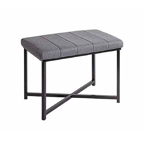 Pegane Banc rembourré 2 places - Gris
