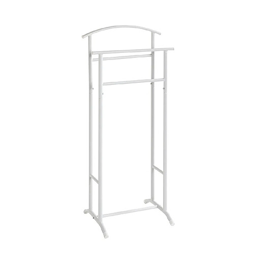 Pegane Valet de nuit double métal - Blanc