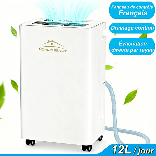 DZMDIP Deshumidificateur d'air Electrique 160m³/h - Professionnel - Mode Sèche-linge - Silencieux pour Maison, Bain, Chambre, Armoire