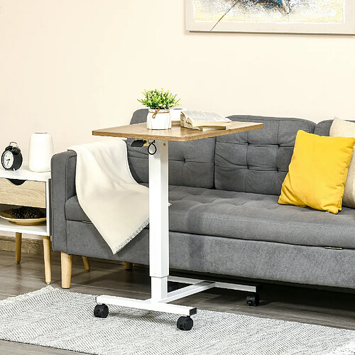 Okwish Bureau assis-debout réglable - Naturel