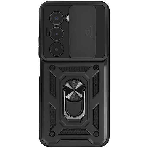 Mayaxess Coque pour Xiaomi Redmi 15 5G avec Anneau Rotatif Magnétique et Cache Caméra Noir