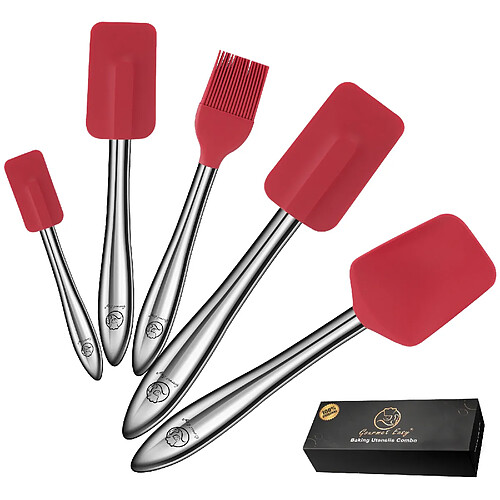Gourmet Easy Set 5 spatules silicone manche inox