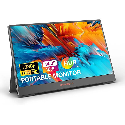 Écran portable GTmedia Monitor 14 pouce 1080P 60hz