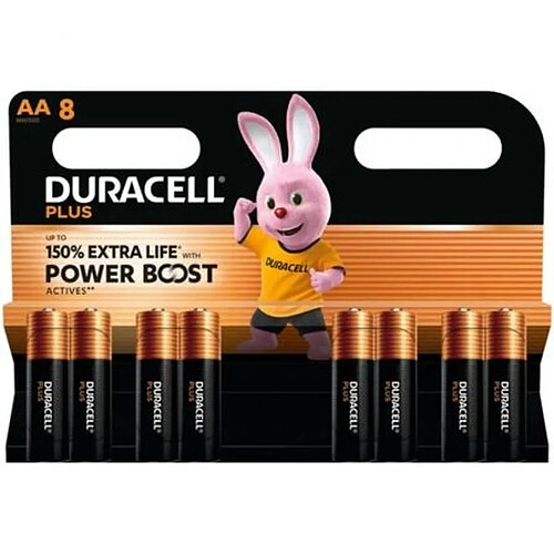 Piles Duracell alcalines AA Plus, 1,5V