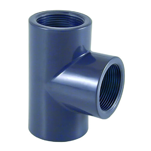 boni-shop Raccord PVC, Té PVC 1 pouce, Plomberie PVC Pression