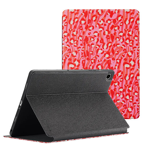 Selencia Coque tablette Vivid pour Samsung Galaxy Tab A9 Plus - Wild Spots Lipstick