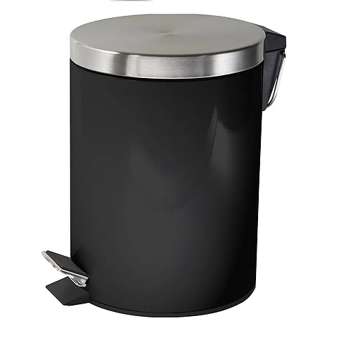 Guy Levasseur Poubelle salle de bain à pédale 5L en métal
