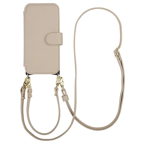 Selencia Étui Riva avec MagSafe et cordon de téléphone pour Apple iPhone 17 - Beige