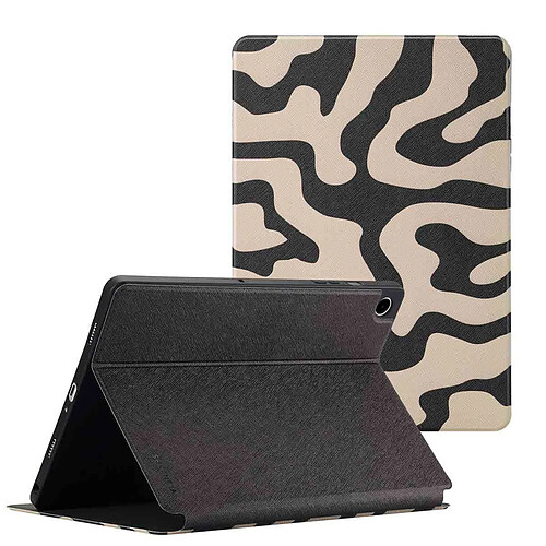 Selencia Coque tablette Vivid pour Samsung Galaxy Tab A9 Plus - Art Wave Black