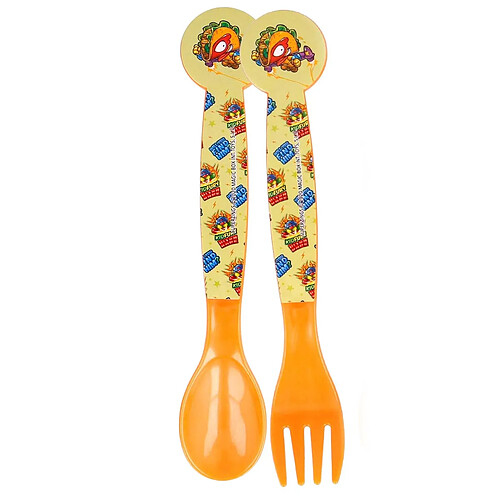 Super Zings Cuillère et Fourchette pour Enfants au Décor KidFury en Plastique Multicolore