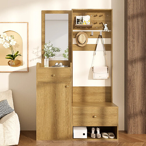 Meuble de couloir Vesta avec porte-manteau