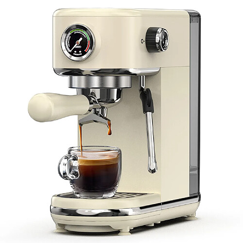 Machine à Espresso 20 Bar HIBREW H10B Beige