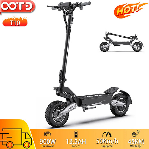 Trottinette électrique Pliable OOTD T10 11" 900W Moteur 13.5AH Portée Maximale 45KM