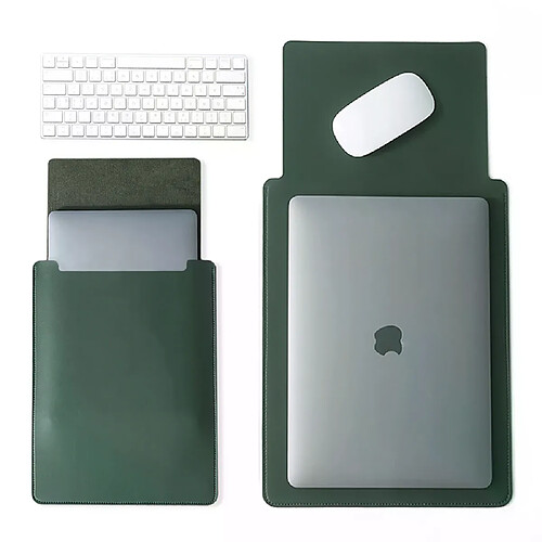 Housse pour ordinateur portable compatible avec Apple Macbook 15 pouces, Lenovo, Huawei, Xiaomi, ASUS et iPad 12,9 pouces.Vert