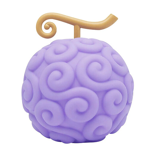 Teknofun Diffuseur Lumière LED One Piece Gum Gum 20cm avec 2 modes d'éclairage Violet