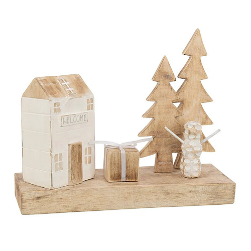 Paris Prix Décoration en Bois Maison Cadeau 40cm Naturel