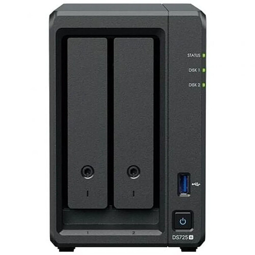 Stockage en Réseau NAS Synology DS725+/8G Noir Quad Core