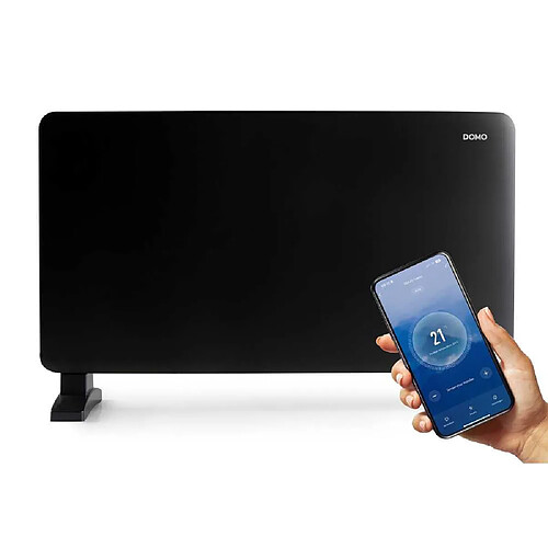 Domo DO7355CH Convecteur électrique 2000 W noir connecté Wi-Fi écran tactile