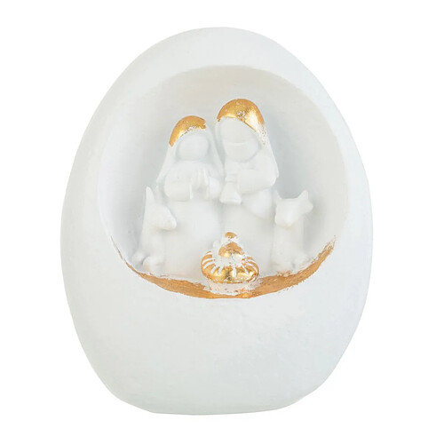Paris Prix Crèche de Noël Design 3 Sujets 19cm Blanc