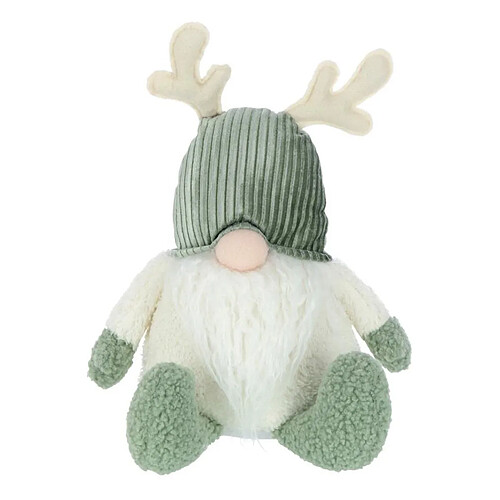 Paris Prix Statuette Déco Lutin Cerf 45cm Vert & Beige