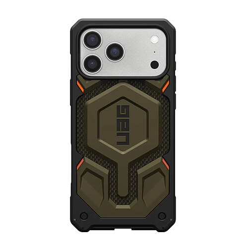 UAG Coque pour iPhone 17 Pro Max MagSafe Motif Hexagonal Série Monarch Pro Vert olive