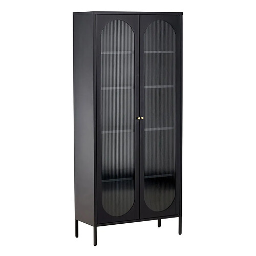 Paris Prix Vitrine Design en Métal Lima 180cm Noir