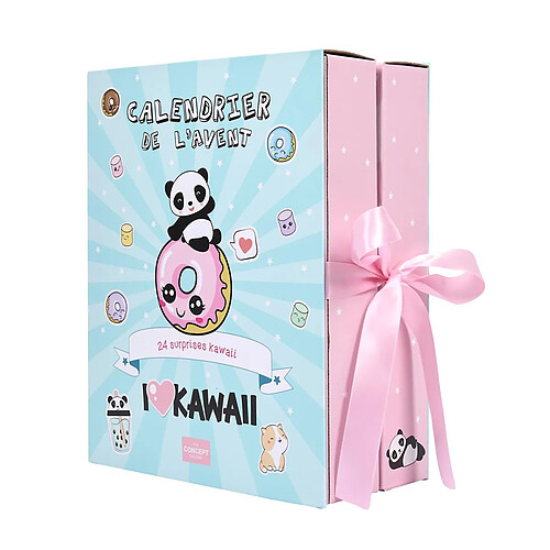 Paris Prix Calendrier de l'Avent 24 Bougies & Surprises Kawaii 25cm Multicolore