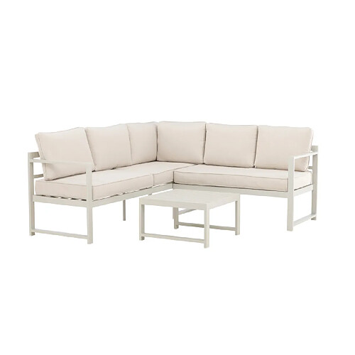 Paris prix Salon de jardin d'angle - Beige