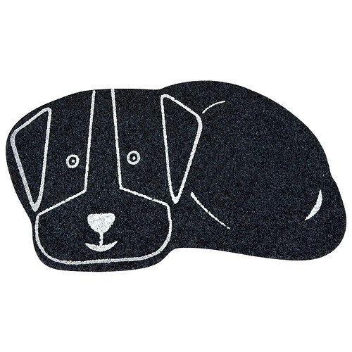 Paris Prix Tapis de Repas pour Chien Feutrine 60cm Noir