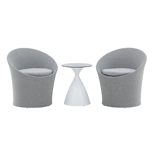 Paris prix Salon de jardin Spoga - Blanc et gris