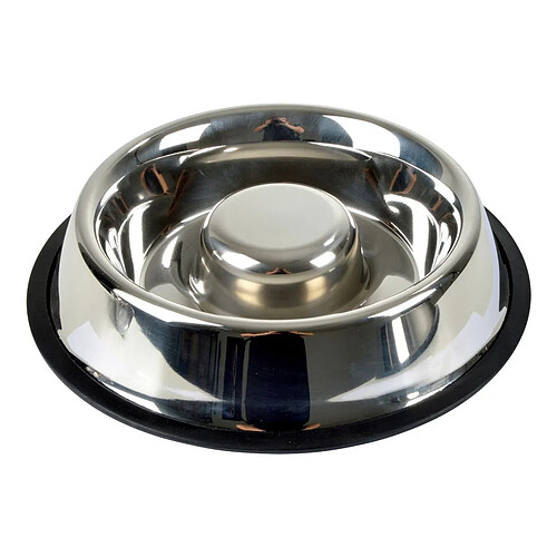 Paris Prix Gamelle Anti-Glouton Chien & Chat Inox 30cm Argent