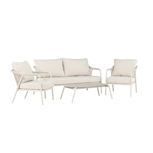 Paris Prix Salon de Jardin 4 Places Sicily 160cm Beige