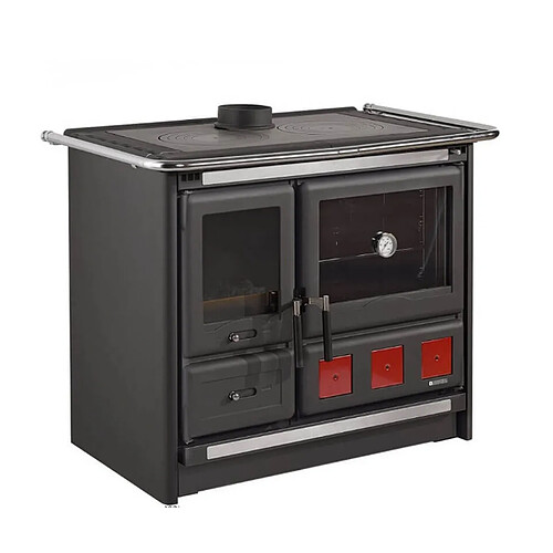 La Nordica Extraflame Cuisinière à bois 11kw noir anthracite - ROSAXXL.16ACIERNOIRANTHRA - NORDICA EXTRAFLAME
