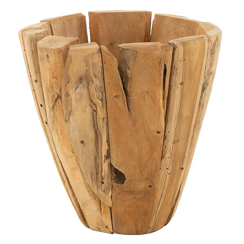 Paris Prix Cache-Pot en Bois Jack Teck 40cm Naturel