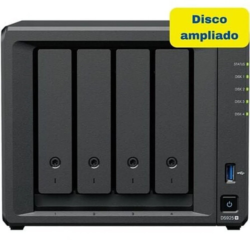 Stockage en Réseau NAS Synology DS925+ 8TB Noir Intel Celeron