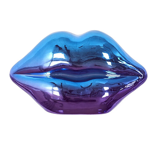 The Home Deco Factory Décoration à Poser Bouche Electroplate 19cm Multicolore