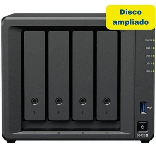 Stockage en Réseau NAS Synology DS425+ 16TB Noir Intel Celeron J4125