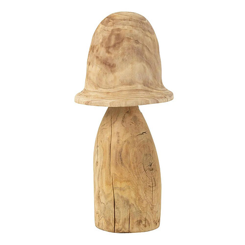 Paris Prix Champignon Déco en Bois Cloche 70cm Naturel