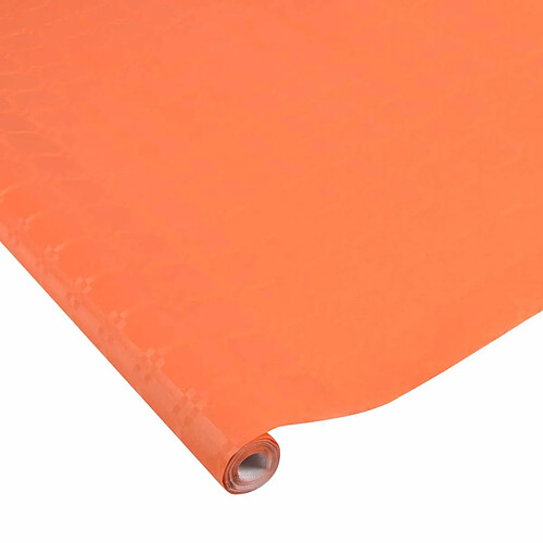 Homea Nappe Papier Damassée 1,18x5m Terracotta