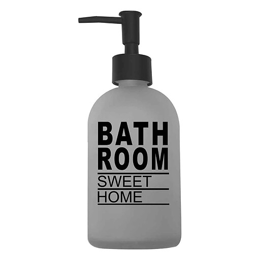 Douceur D'Interieur Distributeur de Savon en Verre Glass 19cm Gris