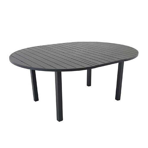 Paris prix Table de jardin ronde - Noir